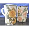 Image 3 : Four Royal Bone China Mugs - Roses - Pink has small chip