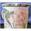 Image 4 : Four Royal Bone China Mugs - Roses - Pink has small chip