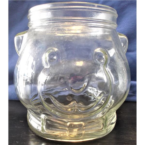 Kraft Peanut Butter Glass Bear Jar - 1989 - No Lid