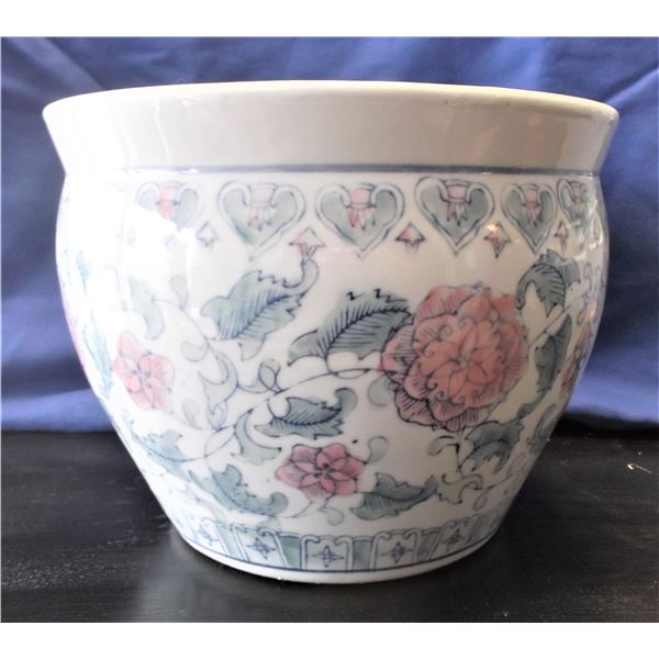 Porcelain Floral Pot