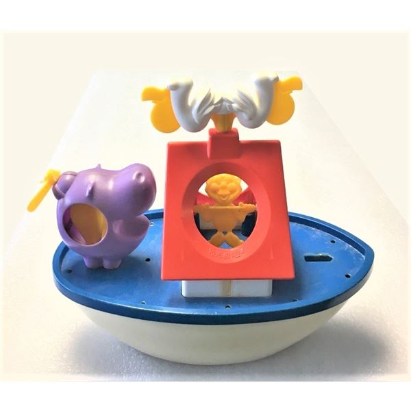 Vintage 1978 Hasbro Romper Room Animal Ark Boat Squirt Squirt Squirt the Animals, Missing Giraffe