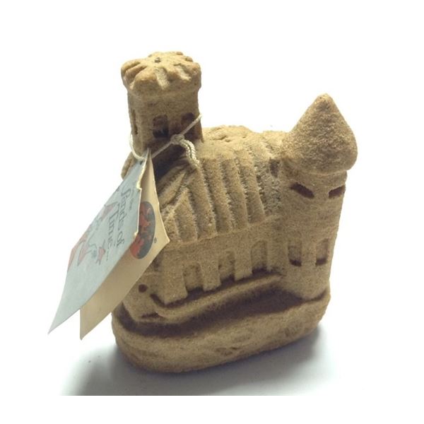 Vintage Sand Castle Sculpture 4.5 Inches Tall Mr sandman sands a Time,  1984