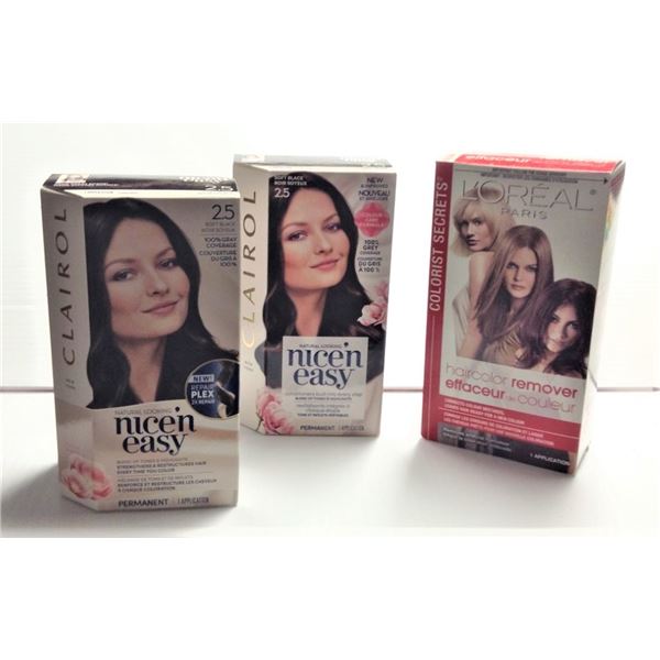 Clairol Hair Dye in Box Never Used TWO BLACK, and One colour remover