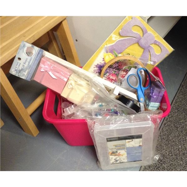 Basket of Craft Supplies