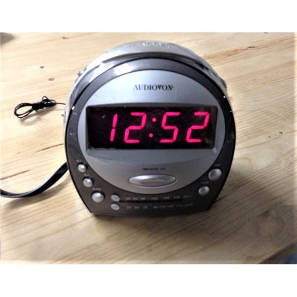 Audiovox Clock Radio, Tested and Works