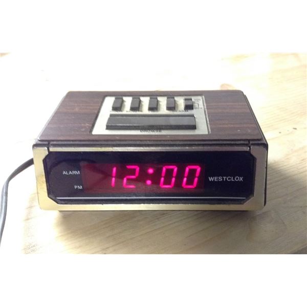 Westclox Clock Radio, Tested and Works