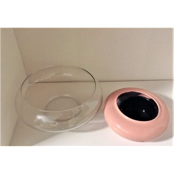 Two Shallow Containers (for plants or centerpieces)