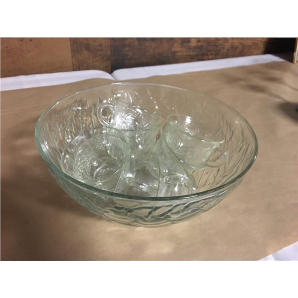 Punchbowl With Eight Cups