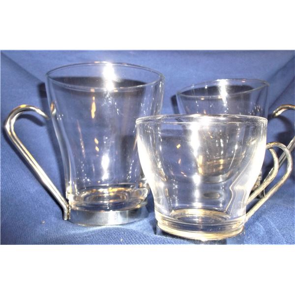 Glasses with Metal Handles