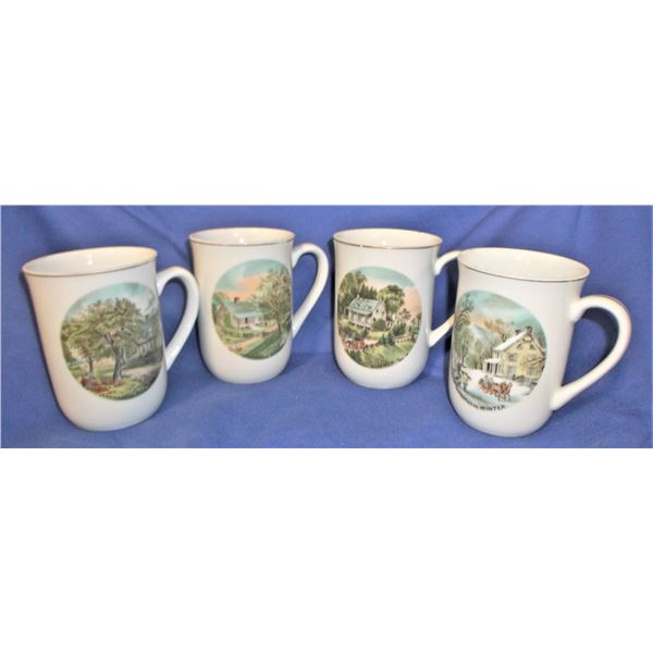 Four Seasons Mugs - One with a Chip