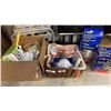 Image 1 : 2 BOXES OF DUST MASKS, DRYER WENT, AND ELECTRICAL SUPPLIES