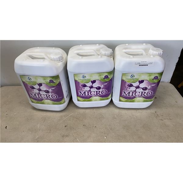 3 JUGS OF GREEN SKY MICRO 4-0-1 LIQUID PLANT NUTRIENT