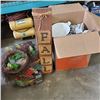 Image 1 : LARGE BOX OF ESTATE GLASSWARE AND MORE