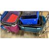 Image 1 : LOT OF TOTES AND BINS