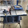 Image 2 : MASTERCRAFT 10 INCH TABLE SAW ON FOLDING ROLLING STAND WITH CARBIDE TIPPED BLADES