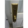 Image 2 : ANTIQUE DOOR WITH 6 WINDOW PANELS AND BRASS HANDLE 75.5" X 29.75"