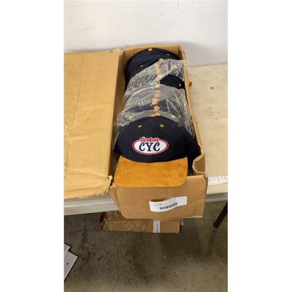 BOX OF NEW HATS