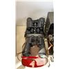 Image 2 : BOX OF ANTIQUE TYPEWRITER 3 PAIR BINOCULARS AND CAMERA