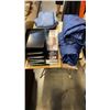 Image 1 : 36" MIRROR WITH 2 PILLOWS, 3 SLEEPING BAGS AND PAPER ORGANIZER
