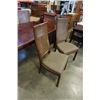 Image 8 : DINING TABLE WITH 3 LEAFS AND 4 CHAIRS