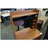 Image 3 : ROLLING IKEA DESK WITH HUTCH