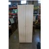Image 1 : MAPLE FINISH WARDROBE 85 INCHES TALL 32 WIDE 2 FOOT DEEP