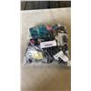 Image 1 : BAG OF EARBUDS AND CHARGING CORDS