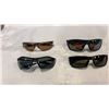 Image 1 : 4 PAIRS OF DESIGNER SUNGLASSES - OAKEY, UNDER ARMOUR, AND SMITH