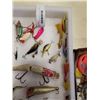Image 10 : TRAY OF VINTAGE FISHING LURES, TACKLE AND ALVEY SALMON FISHING REEL