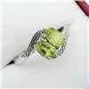 Image 3 : NEW STERLING SILVER GENUINE PERIDOT RING, SIZE 7, W/ APPRAISAL $680