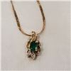 Image 2 : 10KT GOLD STAMPED NECKLACE AND GOLD RING