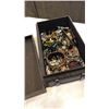 Image 2 : JEWELLERY CASE AND BOX W/ JEWELLERY CONTENTS