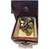 Image 8 : JEWELLERY CASE AND BOX W/ JEWELLERY CONTENTS