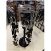 Image 2 : 36 new LEATHER NECKLACES AND 24 PAIRS OF new EARRINGS ON SWIVEL RETAIL STAND