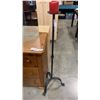Image 2 : 37" MIRRORED KNICK KNACK SHELF WITH GLASS SHELVES AND METAL 4FT CANDLE STAND