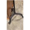 Image 3 : 37" MIRRORED KNICK KNACK SHELF WITH GLASS SHELVES AND METAL 4FT CANDLE STAND