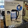 Image 2 : AS NEW HAMILTON BEACH ELECTRIC GLASS KETTLE WORKING