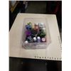 Image 1 : BIN OF PAINTS, GLITTER, CRAFT SUPPLIES