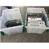 Image 1 : 2 TOTES OF XBOX 360 CONSOLES, CORDS AND ACCESSORIES