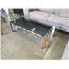Image 2 : MID CENTURY CHROME COFFEE AND ENDTABLE WITH SMOKED GLASS