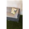 Image 2 : BRAND NEW PREMIUM OUTDOOR GIANT L SECTIONAL W/ LIGHT GREY CUSHIONS AND THROW PILLOWS - RETAIL $2349 