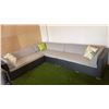 Image 8 : BRAND NEW PREMIUM OUTDOOR GIANT L SECTIONAL W/ LIGHT GREY CUSHIONS AND THROW PILLOWS - RETAIL $2349 