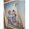 Image 2 : OIL ON CANVAS PAINTING CLOWNS BY KOPPEL