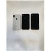 Image 2 : 3 IPHONE X, 2 BLACK, 1 WHITE - PARTS ONLY
