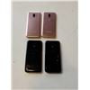 Image 2 : 2 SAMSUNG GALAXY J2 PINK AND 2 GALAXY J2 BLACK - PARTS ONLY