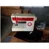 Image 2 : 3 BOXES OF SEWING MACHINE, VACUUM FILTERS AND BELTS, GLASSES AND BOWLS