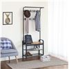 Image 1 : BRAND NEW MODERN INDUSTRIAL STYLE FOYER STAND - RETAIL $199.99  28.5” x 13.5” x 72” TALL