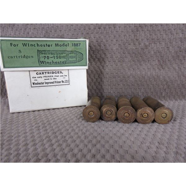 Collector Ammo 70-150 Winchester for 1887 Shotgun