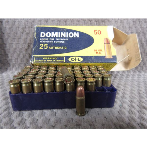 Collector Ammo - Dominion 25 Automatic Box of 50