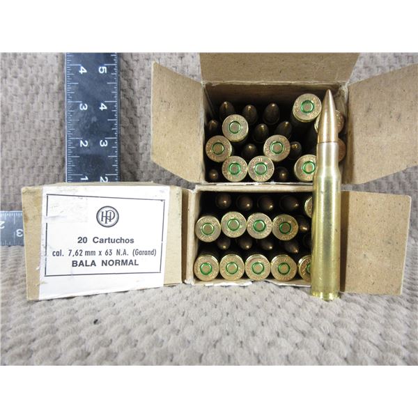 7.62 X 63 Garand - 3 Boxes of 20